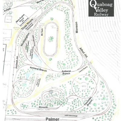 The Quaboag Garden Railway as of May, 2026